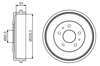 2X Bosch 0 986 477 219 Bremstrommel FüR Ford