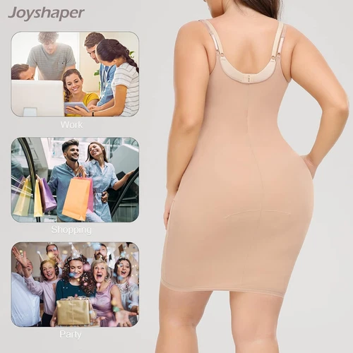 Damen Figurformende Miederkleid Unterkleid Bauchweg Stark Formende Kleidung - Bild 4 von 15