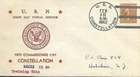 CONSTELLATION (IX-20) 10 February 1942 First Day Postal Service Nicholson Cachet