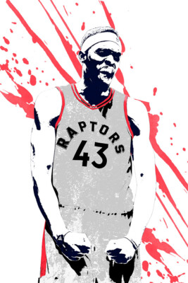 Pascal Siakam Basketball Toronto Raptors Team Sports Wall Art - POSTER 20''x30''