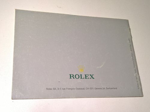 ULTRA RARE ROLEX BOOKLET EXPLORER 14270/16570/114270 DIFFERENT LANGUAGES/YEARS - Picture 17 of 25