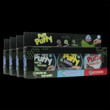 Fun Putty 3-Pack Glow in the dark, Transparent, Marblized