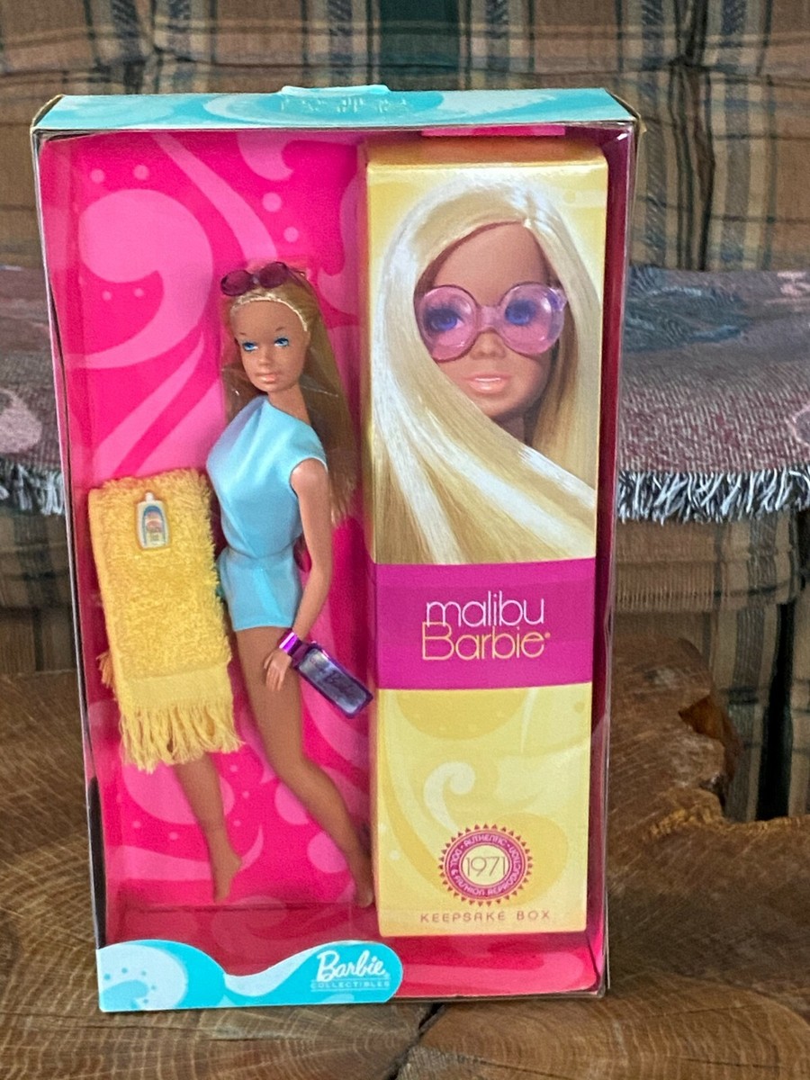 2001 MALIBU BARBIE 30th Anniversary Vintage Repro w KEEPSAKE BOX 56061