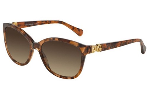 New Dolce & Gabbana DG4162P 2550/13 56mm Brown Marble Sunglasses