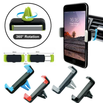 Universal 360° Rotating Car Mobile Phone Holder Air Vent Mount Cradle for GPS AU - Image 1 of 4