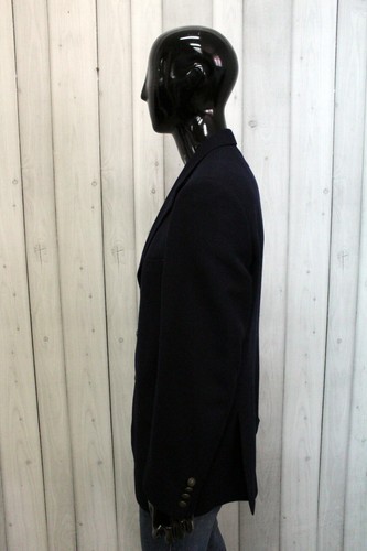 Etro Milano Men Size 54 Blue Winter Wool Jacket Elegant Coat - Picture 9 of 12