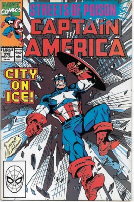 Captain America Comic Book #372 Marvel Comics 1990 VERY FINE