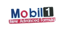 NEW 1 5/8 X 4 1/4 INCH MOBIL 1 GASOLINE IRON ON PATCH FREE SHIPPING