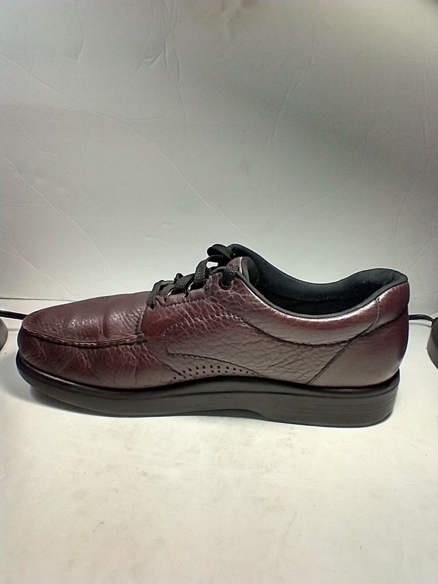 SAS Bout Time Cordovan Burgundy Lace Up Walking Shoes Men display picture 3