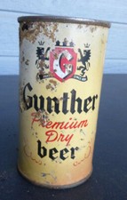 vinage Gunther Premium Dry FLAT TOP Beer can - Baltimore, MD