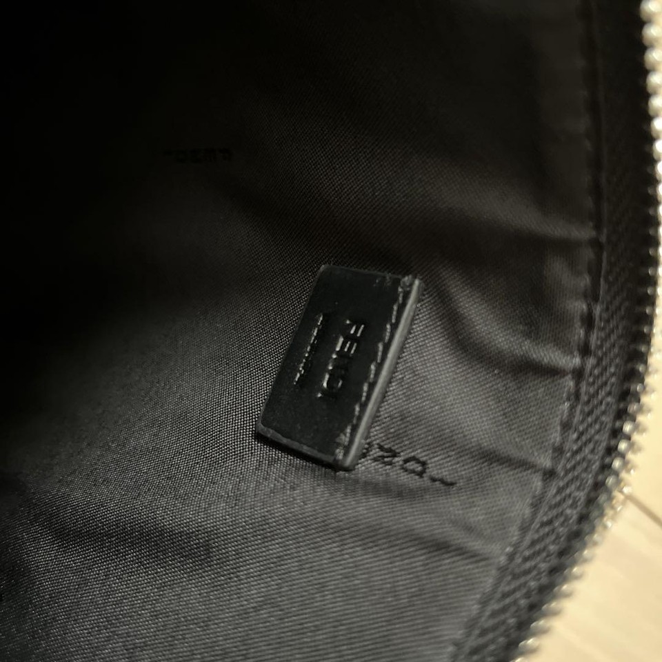 Fendi Monster Leather Clutch Bag Black _87782 eBay