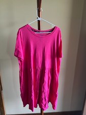 GAP Women's Short Sleeve Tiered Dress with Pockets - Brand New - Size XXL - Pink