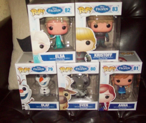 Funko Pop Disney Vinyl Frozen Set of 5 Elsa Anna Olaf Kristoff Sven