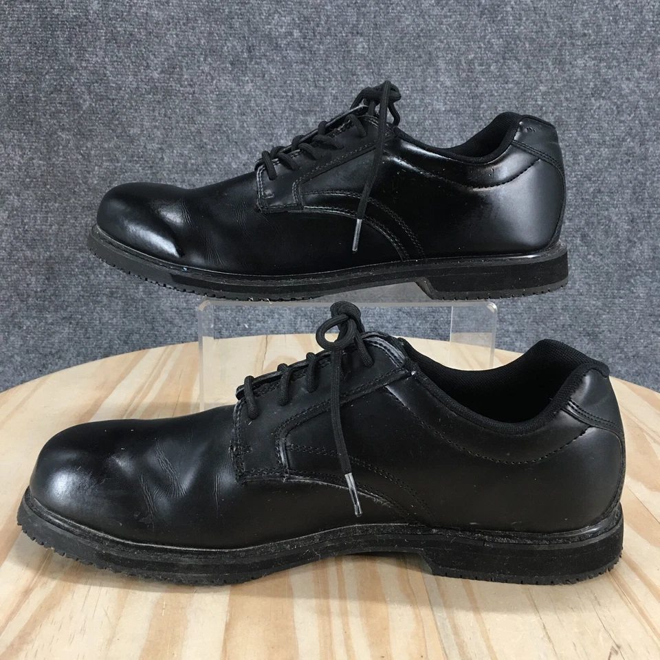 Zapatos TredSafe para Hombres 12 Oxford Cuero Negro Con Cordones Parte Superior Baja Punta Redonda Informales Foto 2 de 4
