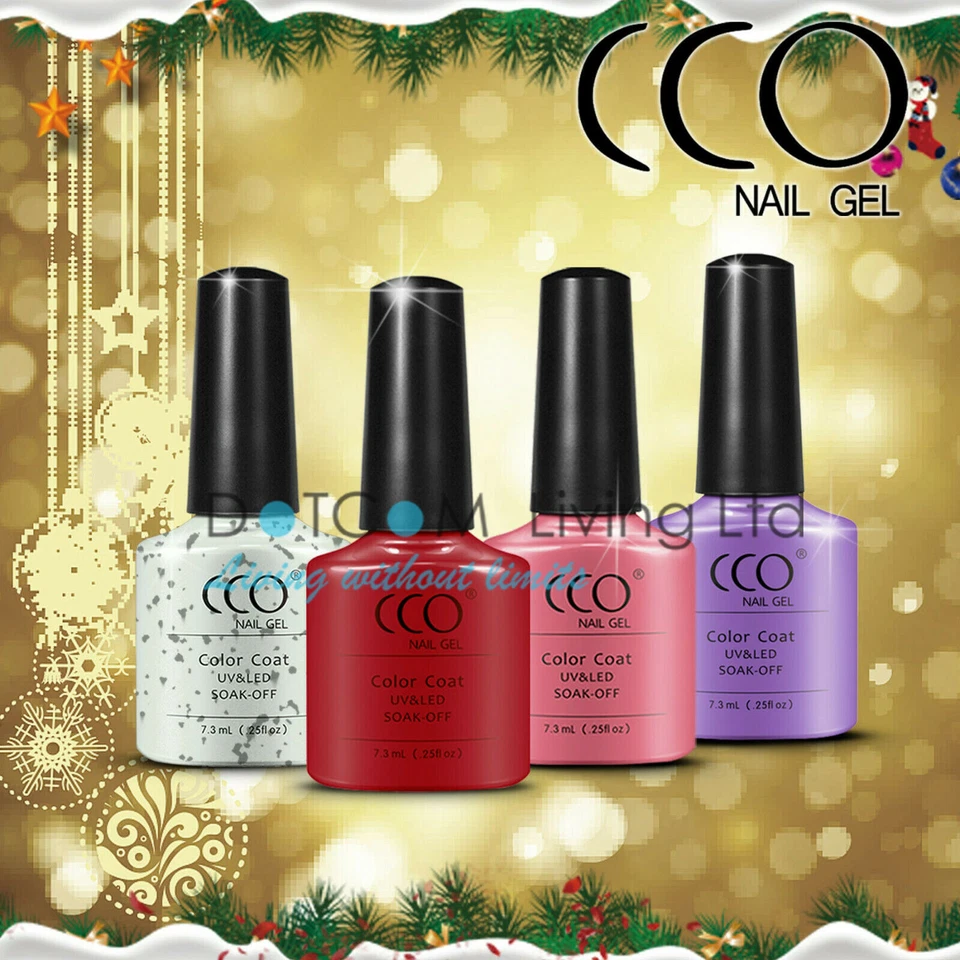 CCO UV Led Soak Off Nail Art Gel Polish Full 47 Colors Top Base Coat 7,3ml