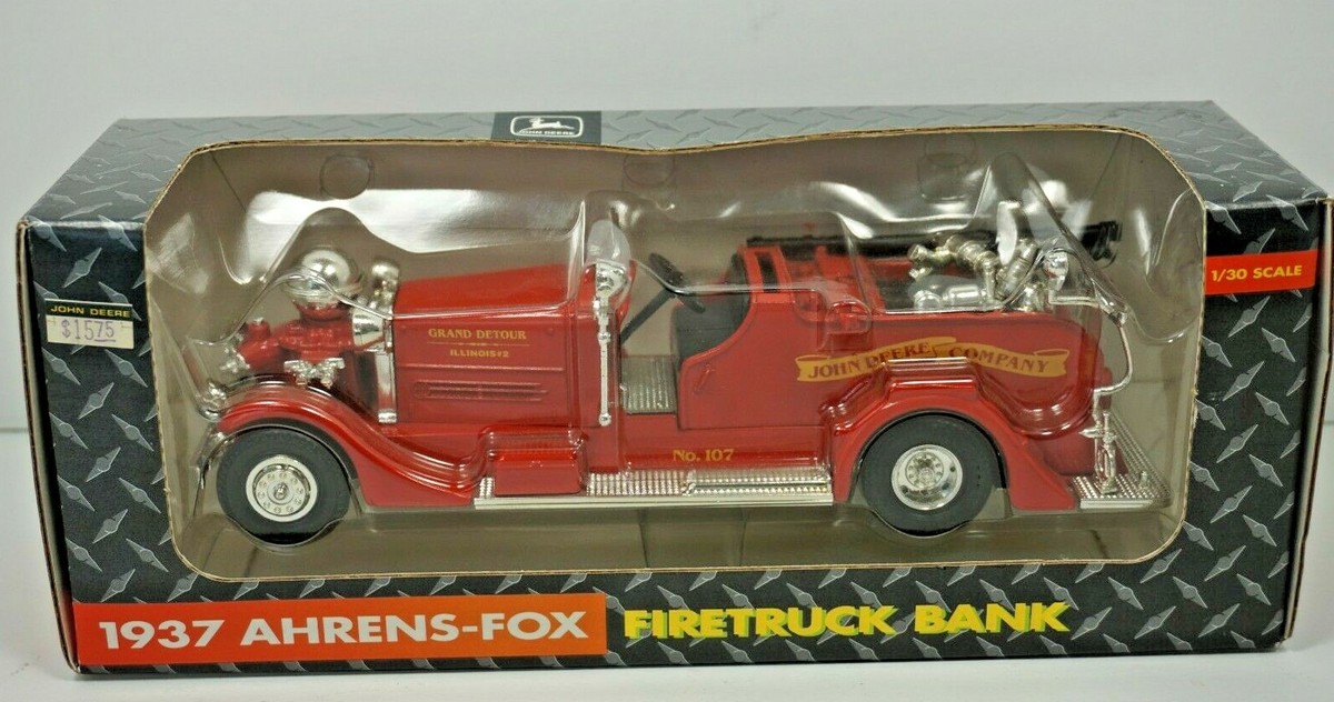Ertl 1937 Ahrens-Fox Fire Truck Grand Detour Illinois John Deere