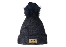 Appaman Melody Navy Blue Pom Pom Beanie Hat YOUTH LARGE ZP-2709