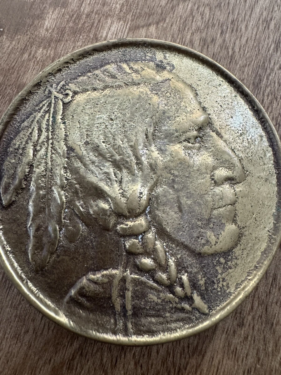 Indian Head Nickel Belt Buckle In Vintage Belt Buckles for  display picture 1