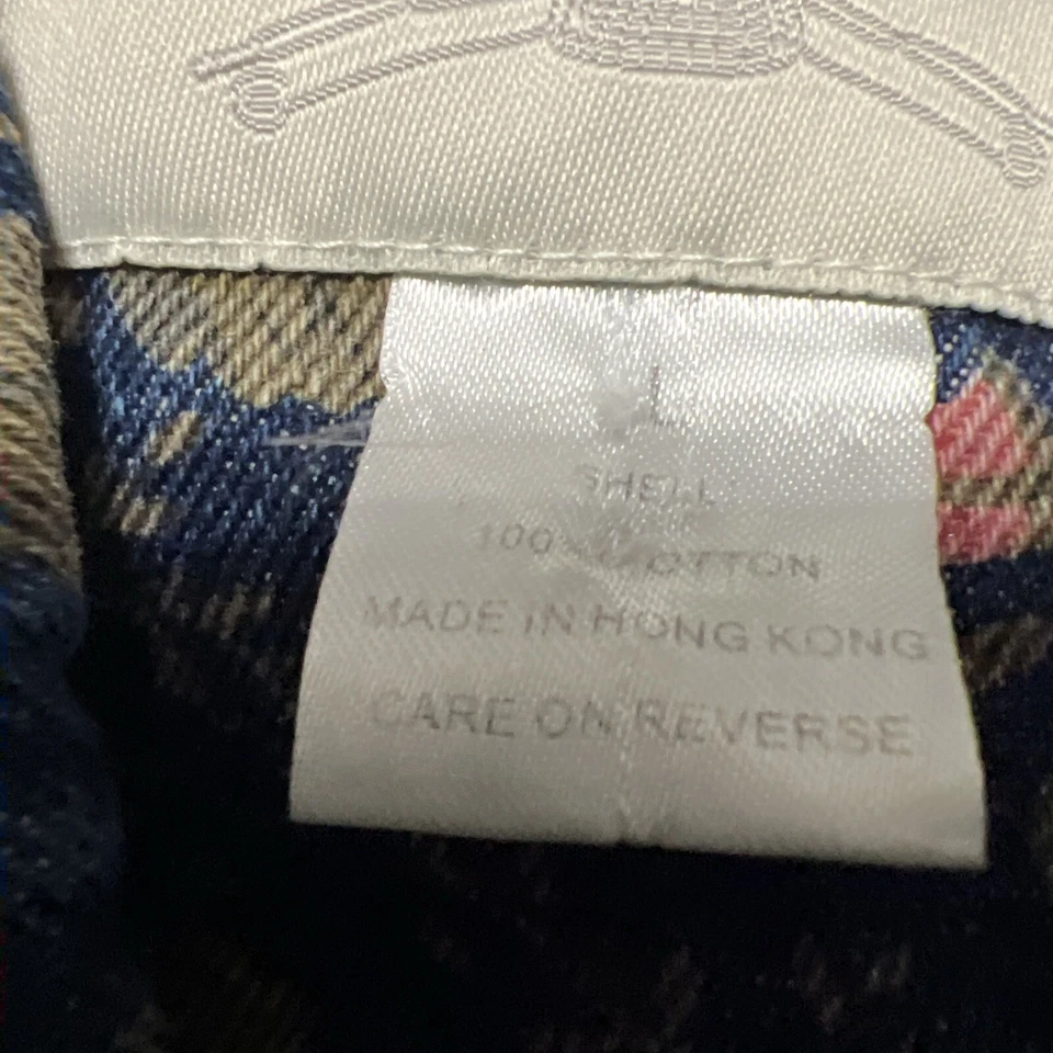 Chaqueta Denim Orvis L Floral Botón Bolsillo Cuello Manga Larga Rosa Foto 3 de 4