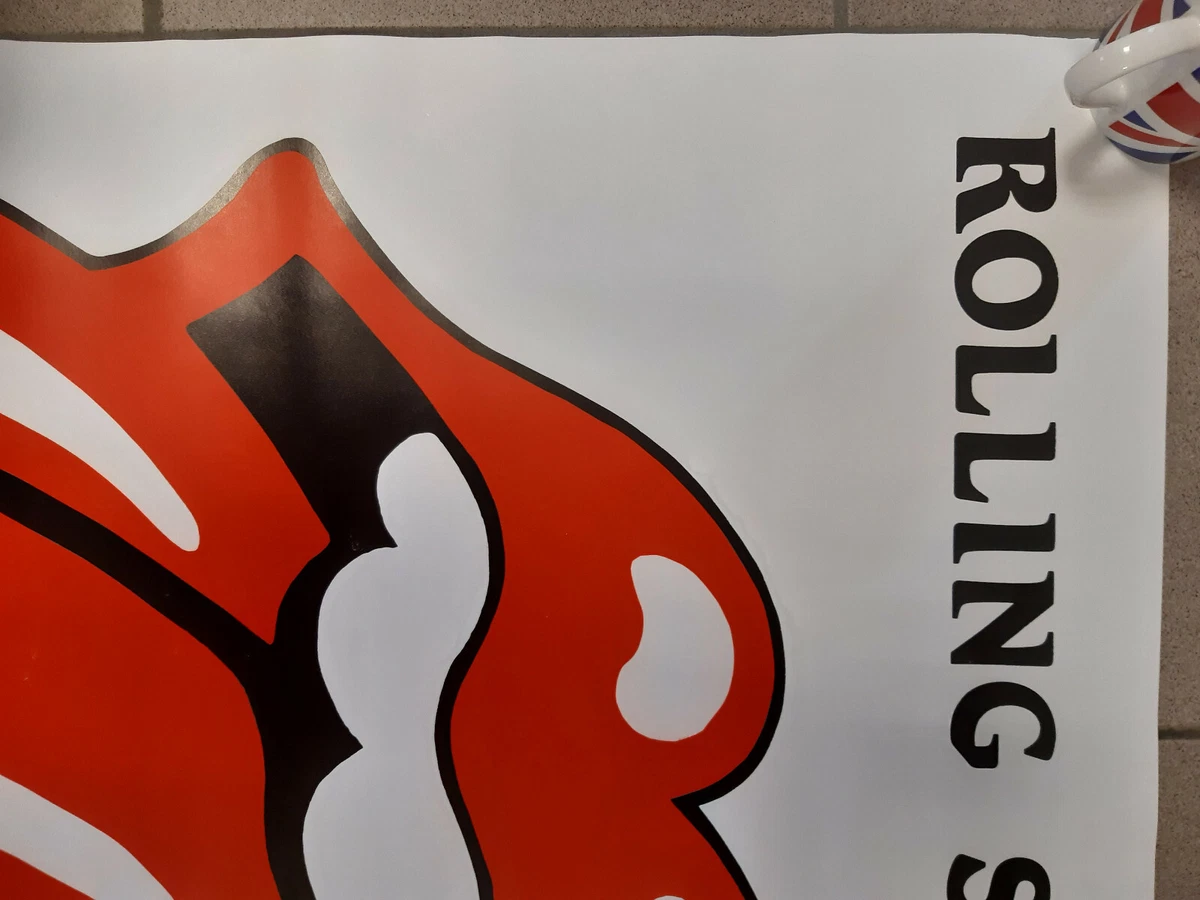 ROLLING STONES PLAKAT XL 895 x 640 mm Zunge Tongue Poster Jagger Richards  