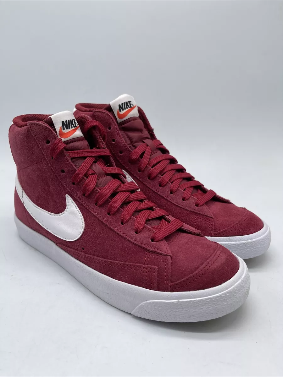 Nike Blazer Mid 77 daim equipe rouge blanc DC8248 600 taille 6 5Y femme 8