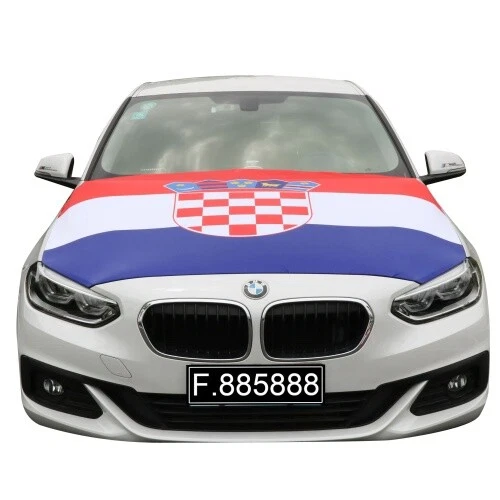 Sonia Originelli European Championship Football "Croatia" Croatia Bonnet Cover Car Flagg