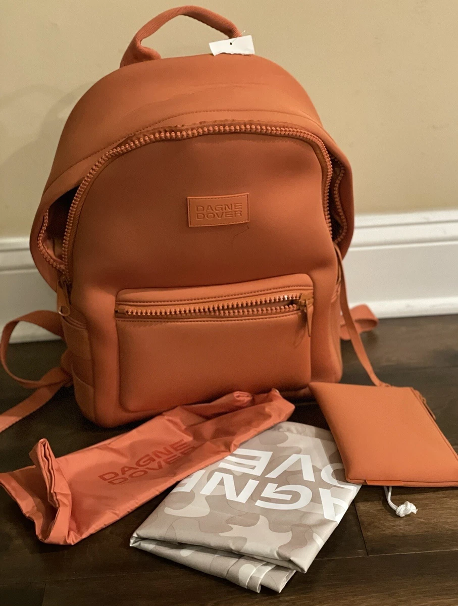 Dagne Dover Small Dakota Neoprene Backpack In Camel