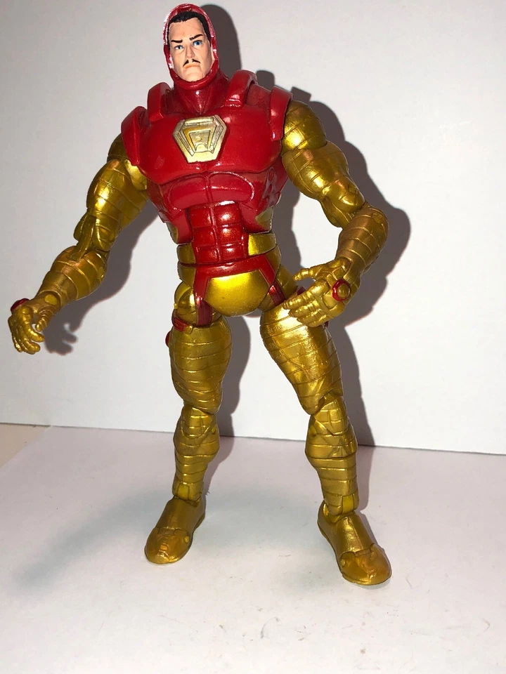 "Estatuilla Iron Man Tony Stark 7,5"" Marvel Toy Biz 2006 sin máscara, limpia" Foto 4 de 4