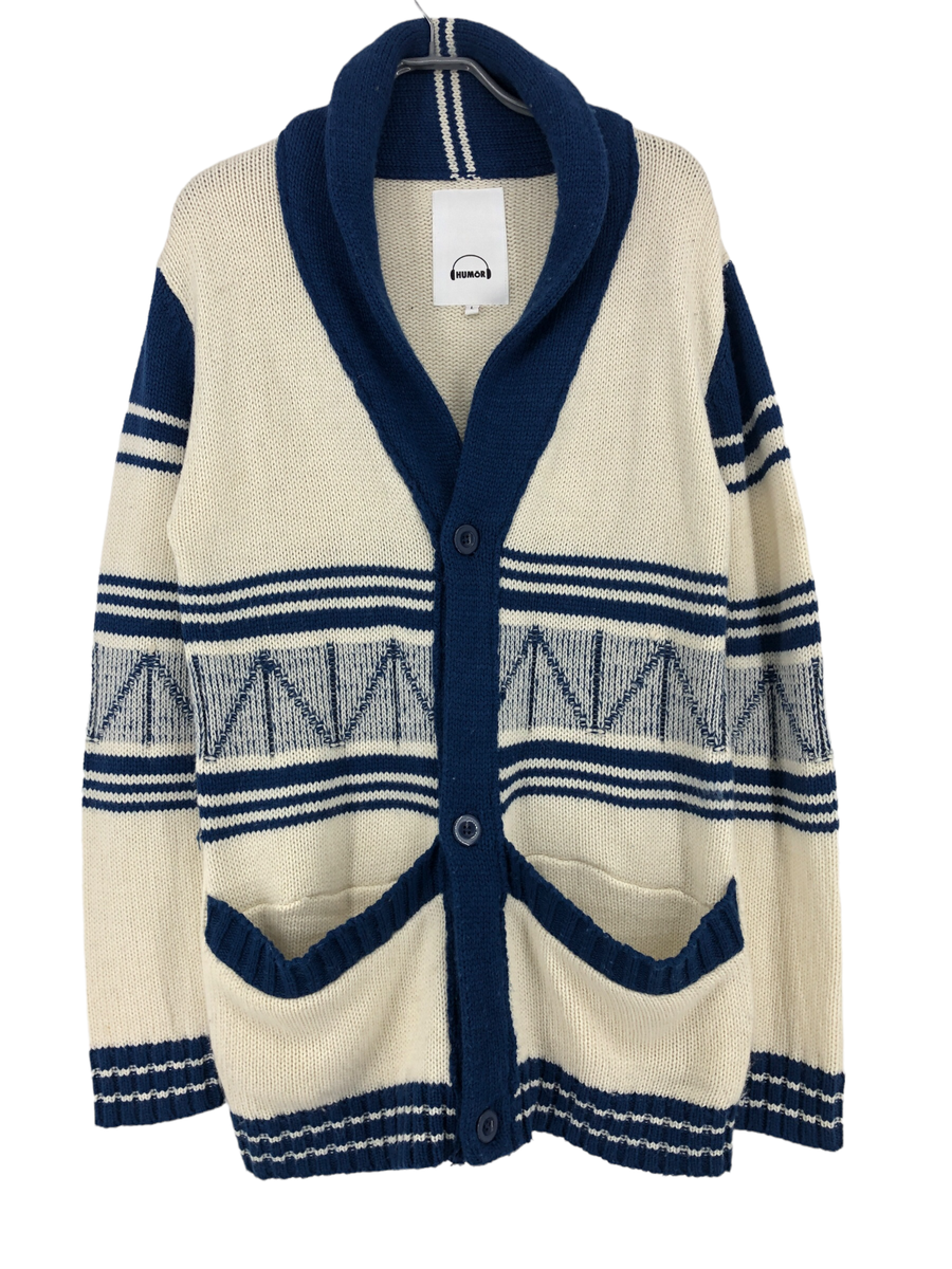 Humor Men Torent 50% Wool Front Button Cardigan Jumper Sweater