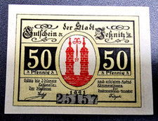 JESSNITZ NOTGELD 50 PFENNIG 1921 EMERGENCY MONEY GERMANY BANKNOTE (33150)