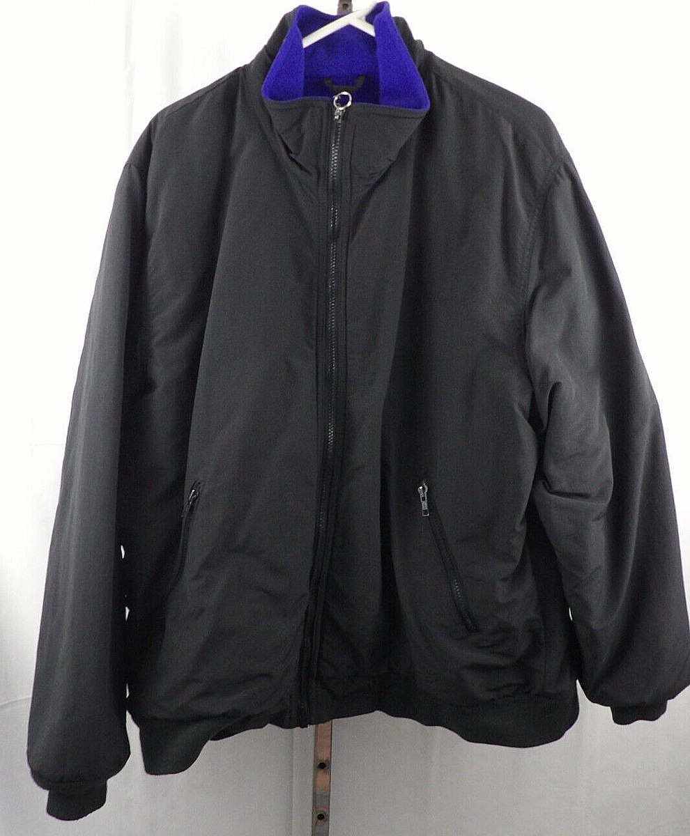 L.L. Bean Warm Up Jacket HK 18 Mens Full Zip L/S Fleece Lined 