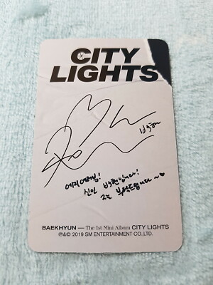 EXO Baekhyun 1st Mini Album City Lights UN Village Type-A Photo