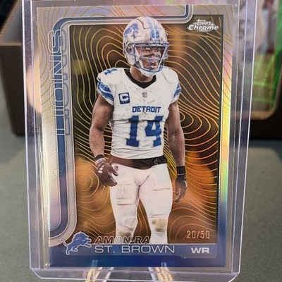 2025 Topps Chrome - Amon-Ra St. Brown #98 Gold Etch Refractor /50