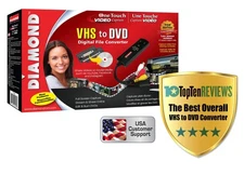 Diamond Multimedia VC500 One Touch VHS to Digital File, DVD Converter with Ea...