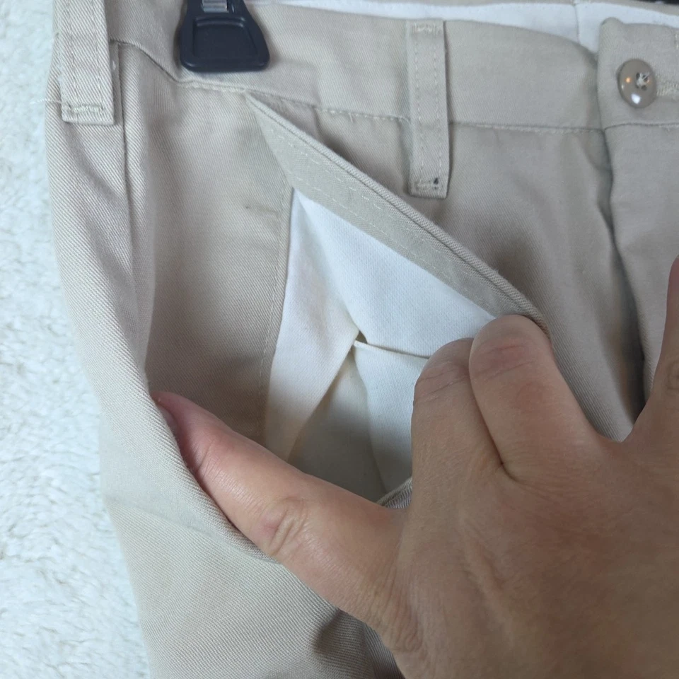 Pantalones de trabajo Red Kap tostados talla 29 nuevos sin etiquetas servicio automotriz Foto 4 de 4