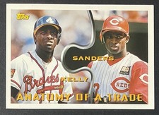 1994 Topps Traded Deion Sanders BRAVES - REDS - SCARCE FACTORY SET CARD