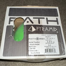 PYRAMID Pathogen Lime Reactive Resin Polished Ten-Pin Bowling Ball 15 lb