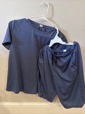 Boys Navy T-Shirt And Short Set Size 11-12