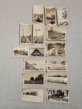 Black And White Vintage Photo Lot Of 15 - Military Transport, Boats And Trains