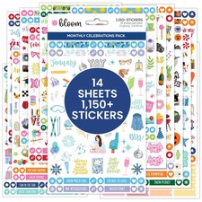 Planner Sticker Value Pack Monthly Celebrations Bright