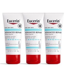 3pk Eucerin Advanced Repair Hand Cream 2.7oz 78g Unscented Moisturizer