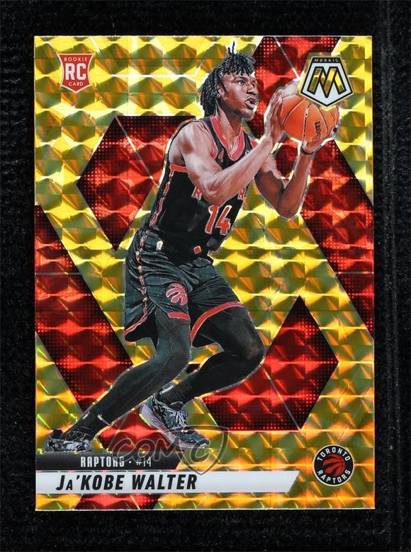 2024-25 Panini Mosaic Rookies Reactive Yellow Prizm Ja'Kobe Walter #234 1b6q