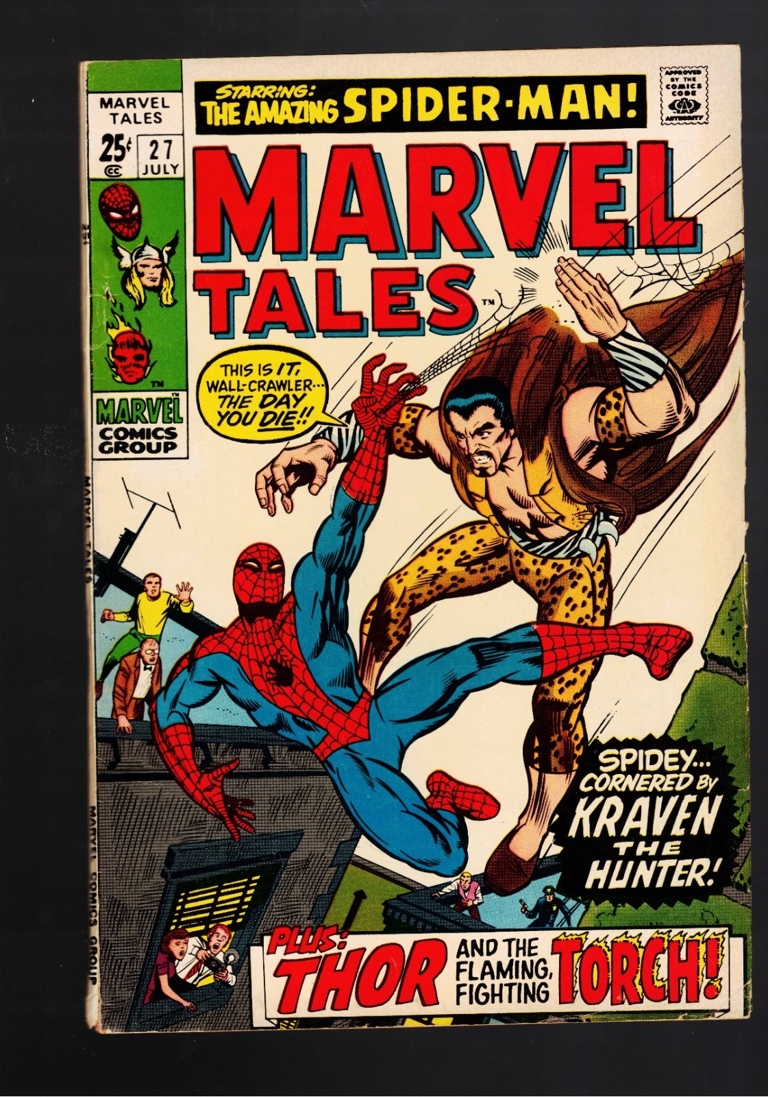 MARVEL TALES #27 July 1970 Reprints Spider-Man 34, ST 125, JiM 116 NICE VG 4.0!