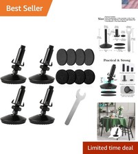 4-Piece Heavy Duty Adjustable Leveling Feet for Enhanced Furniture Stability