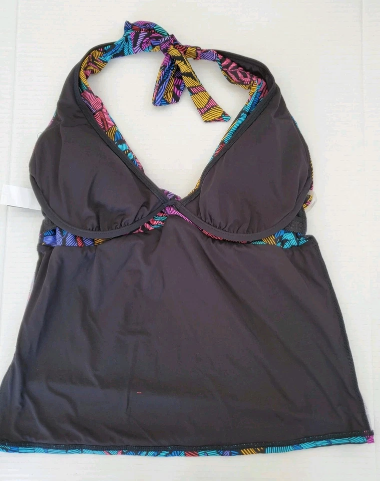 NUEVO Traje de Baño Tankini Halter Sunsets Heidi Top Palmeras de Panamá Para Mujer Talla D Copa Foto 4 de 4