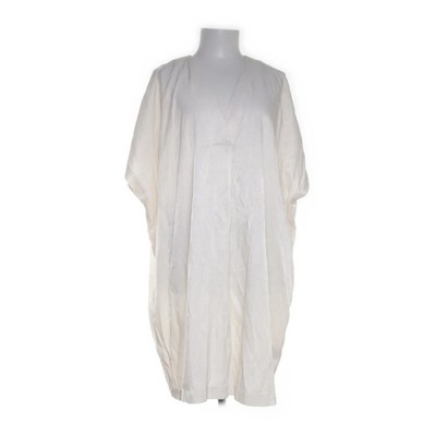 H&M, Kleid, Größe: L, Weiß, Polyester/Viskose, Einfarbig, Damen #JVn