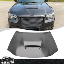 Fit 11-23 Chrysler 300 Sedan Srt Style Cowl Vented Extractor Front Bumper Hood