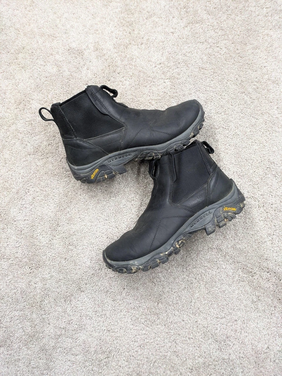 Merrell World Arena Chelsea Boots Bomber Brown Mens 9.5 Leather Waterproof Merrell Chelsea Boots for Men for Sale - Shop New & Used  main image 4