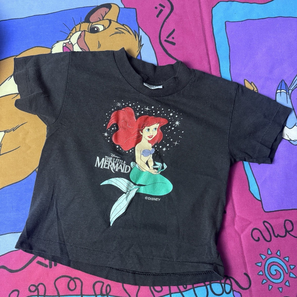 リトルマーメイド　ラッセン　Tシャツ リトルマーメイド ラッセン Tシャツ 古着 90s Disney × Christian
