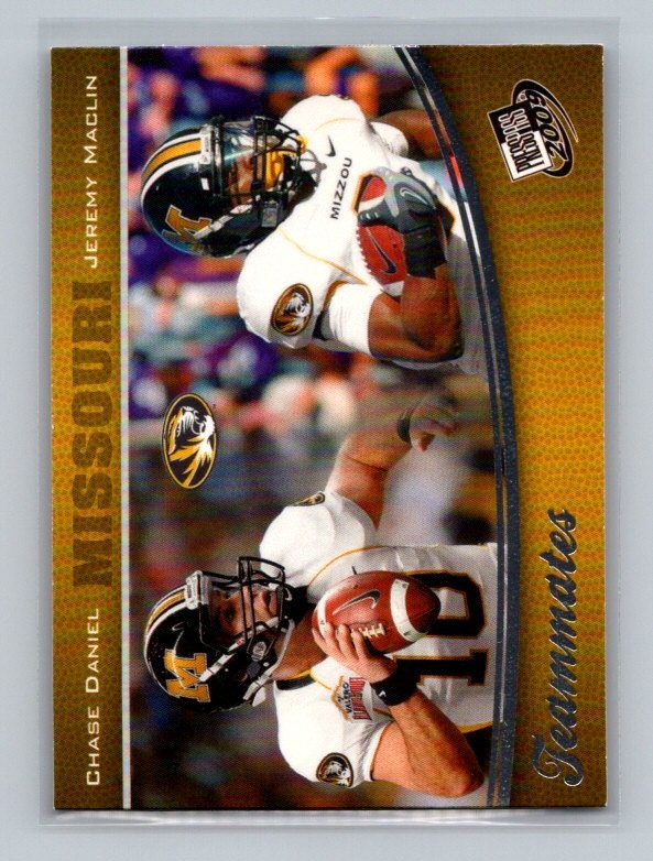 Chase Daniel / Jeremy Maclin 2009 Press Pass #94 Missouri Tigers